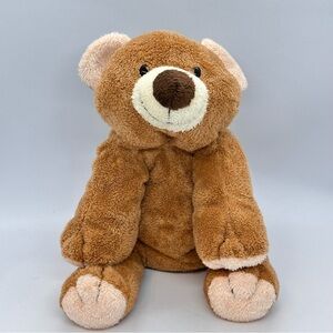 VTG 2002 Ty Pluffies Slumbers Brown Teddy Bear Terrycloth Plush Tylux Hard Eyes